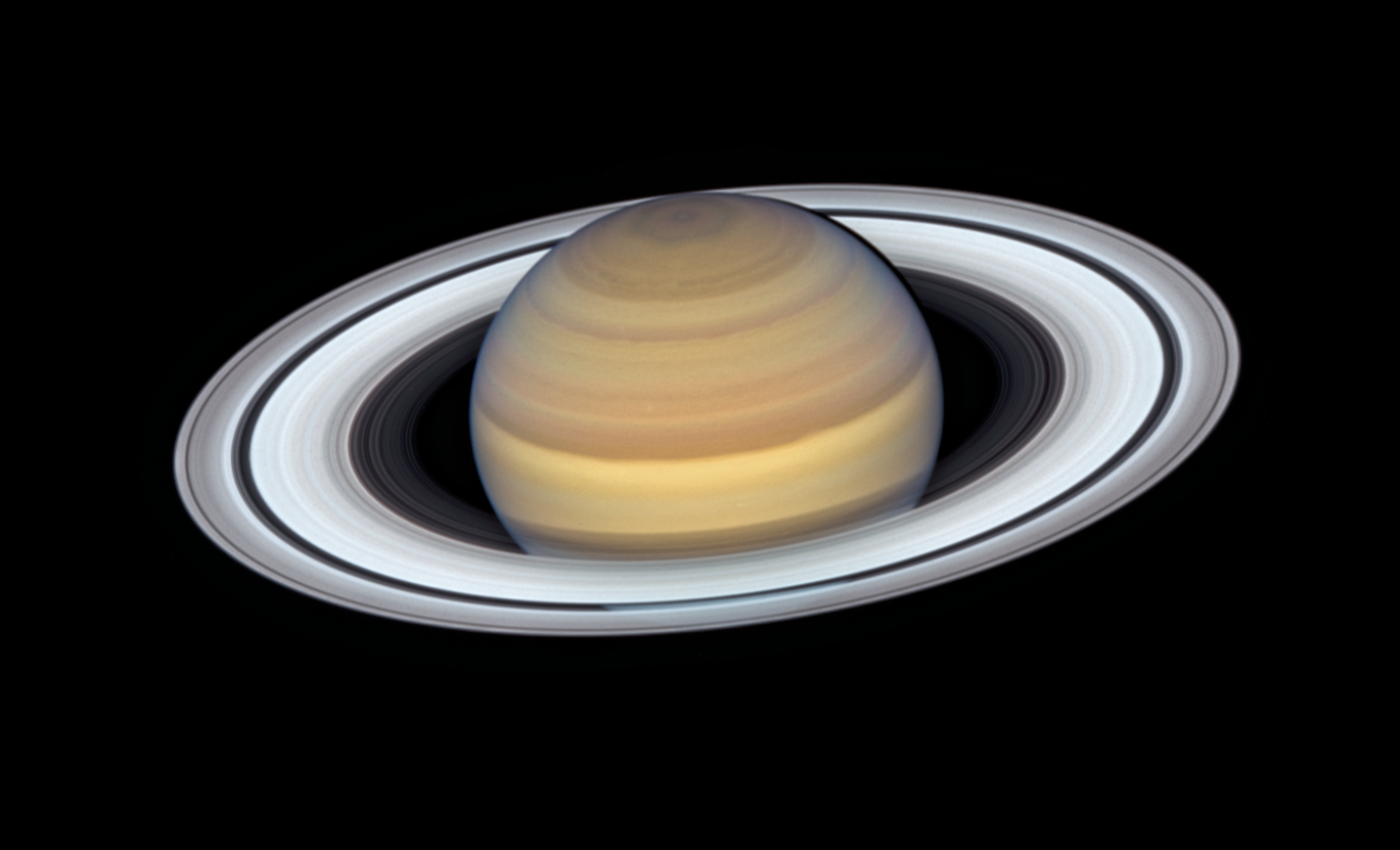 The rings of Saturn were captured brilliantly by the Hubble Space Telescope in 2019, roughly 845 million miles away.
