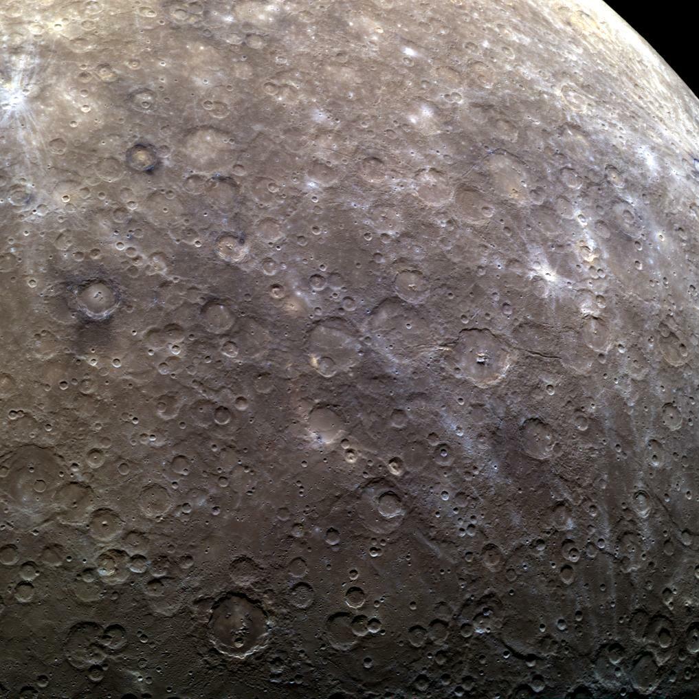 Craters in the planet's southern hemisphere are highlighted in images captured by NASA's Messenger spacecraft, which orbited Mercury,
